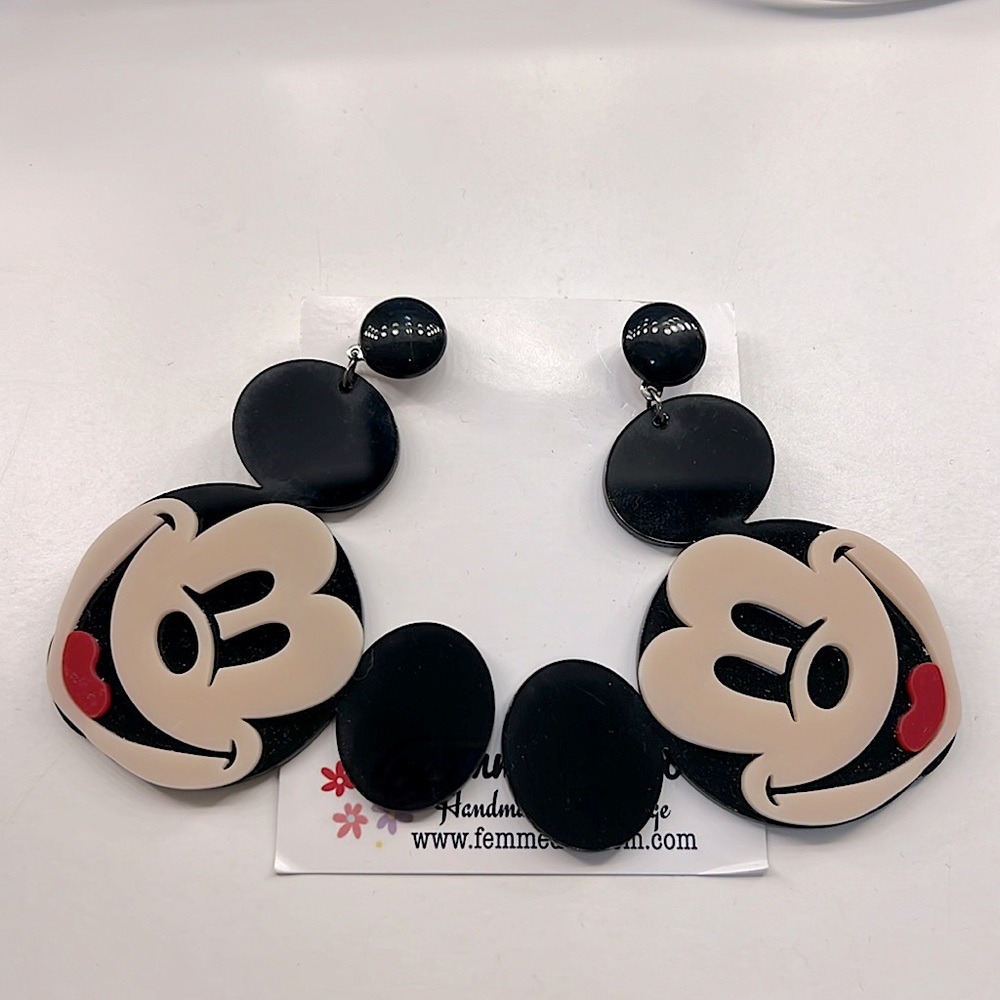 !NWT¡ Mickey Mouse Earrings, Acrylic